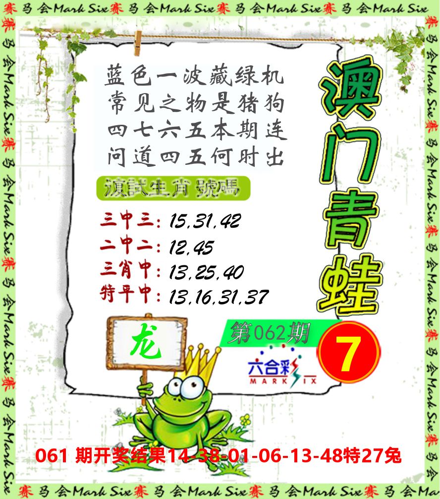 青蛙系列7 第62期