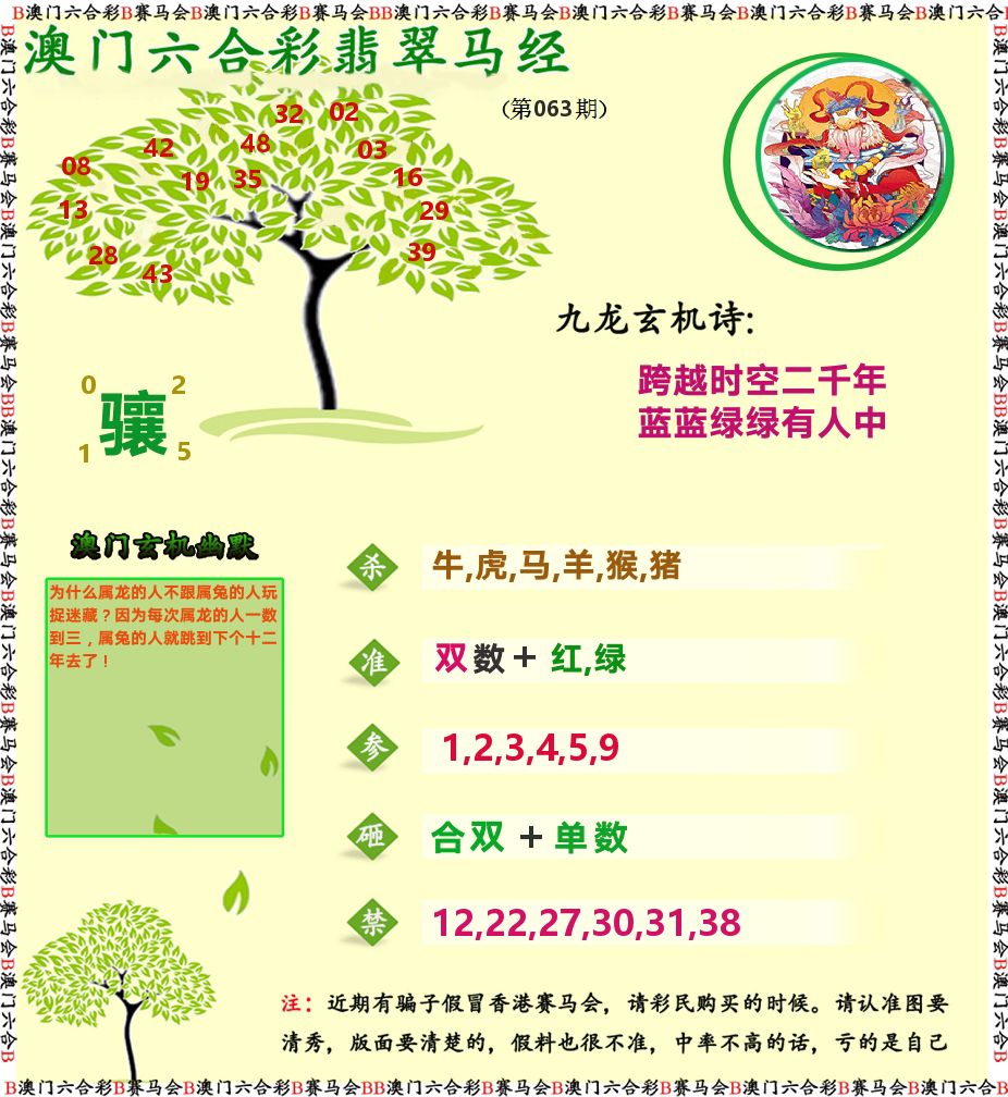 翡翠马经 第63期