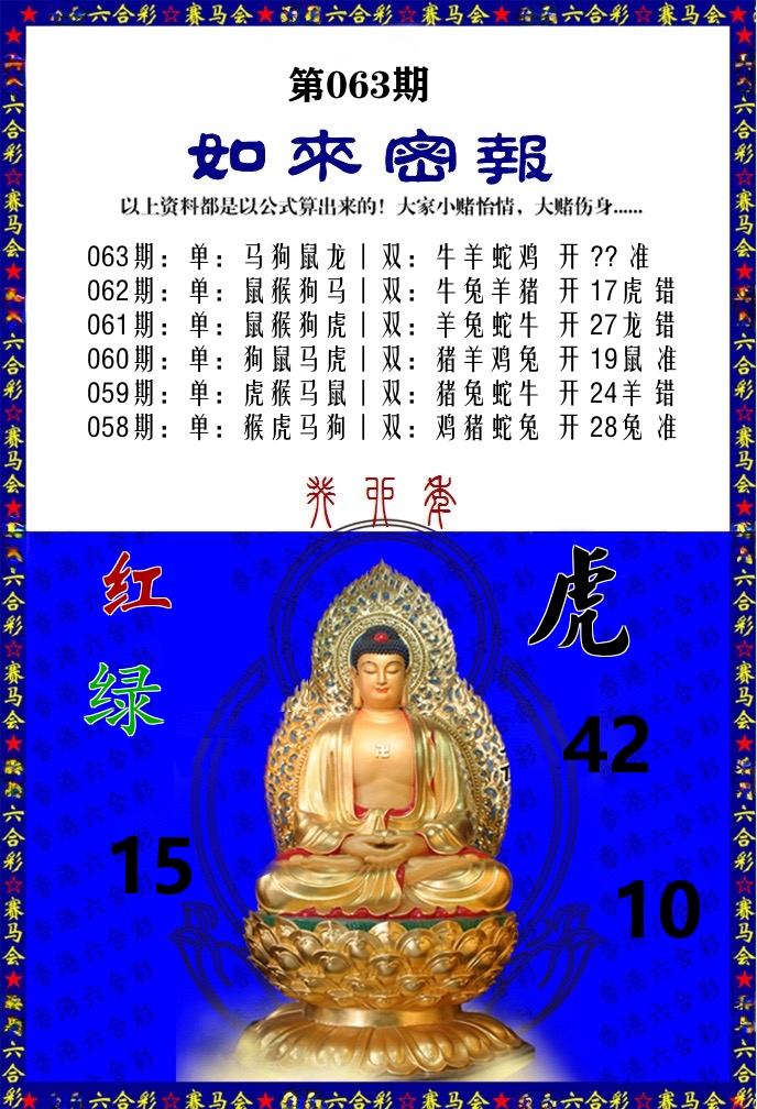 如来密报 第63期