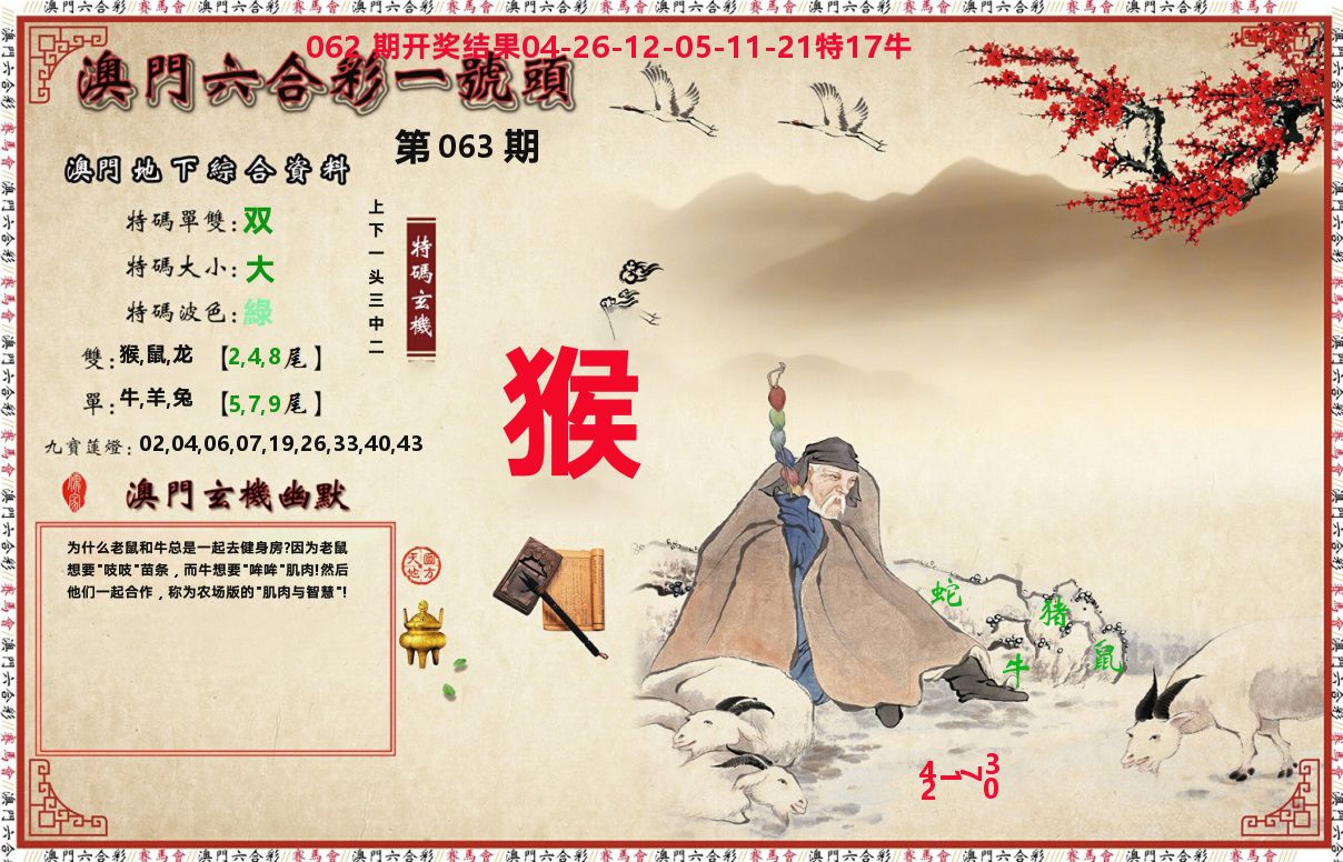 一号头 第63期