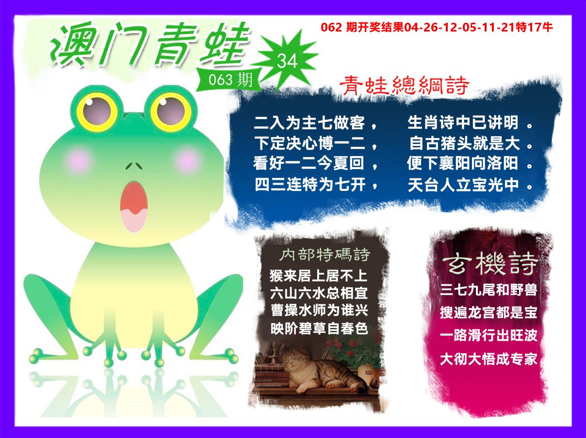 青蛙系列34 第63期