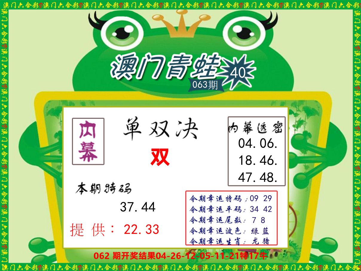 青蛙系列50 第63期
