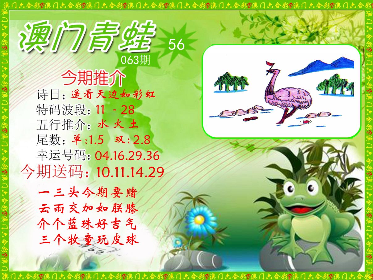 青蛙系列56 第63期