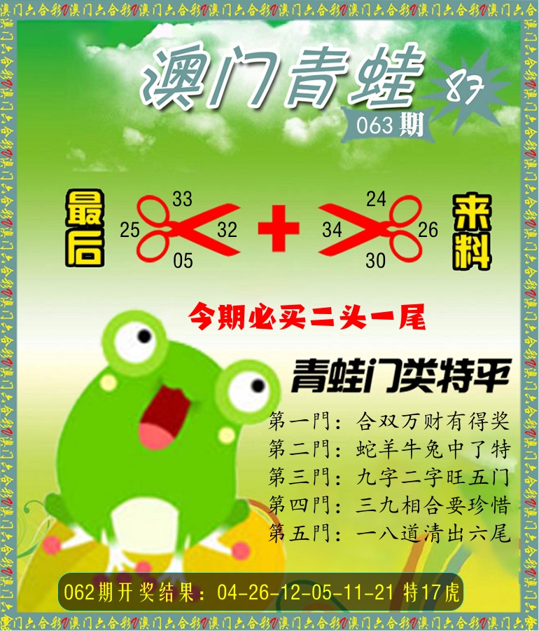 青蛙系列87 第63期