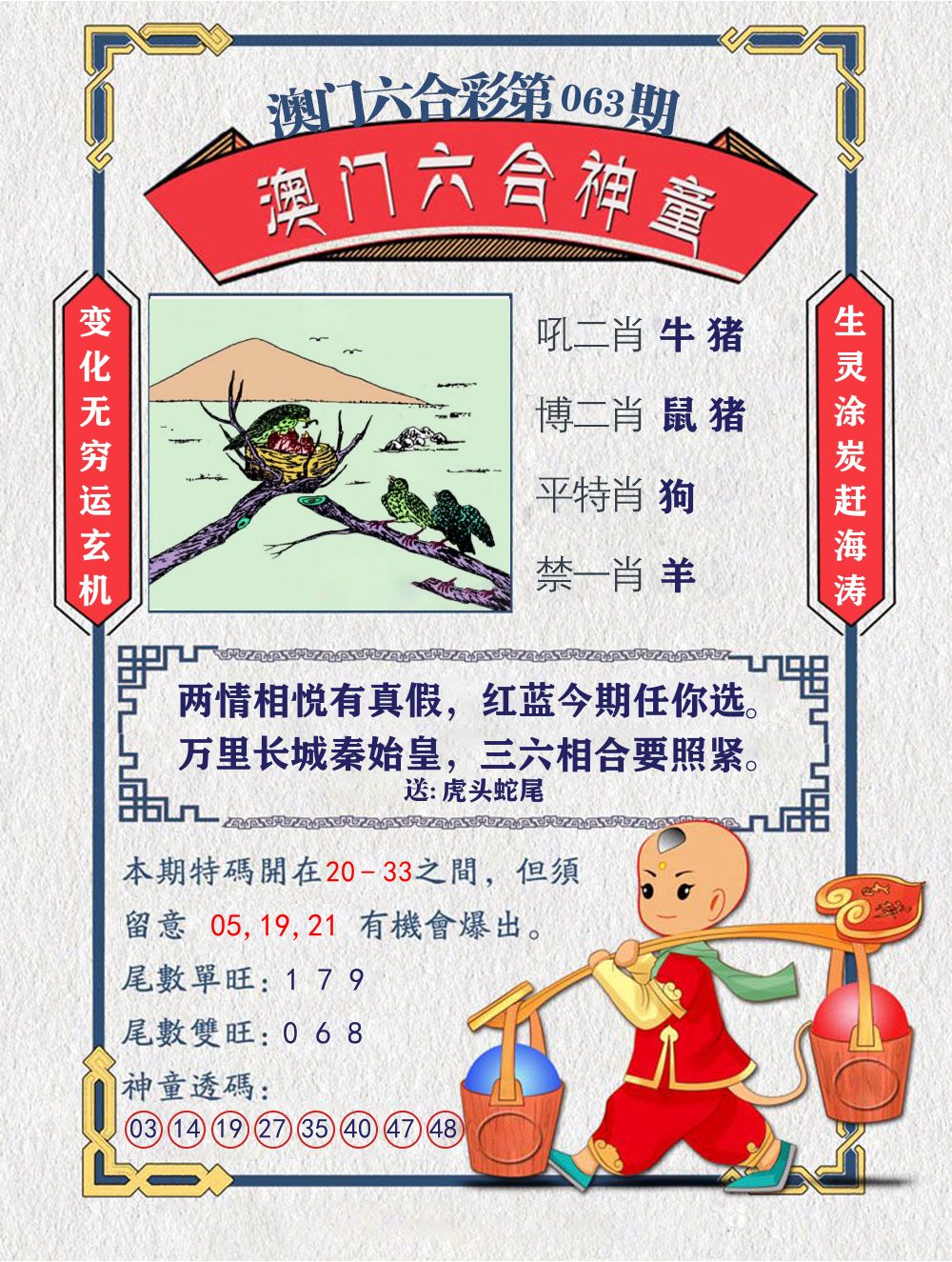 六合神童 第63期