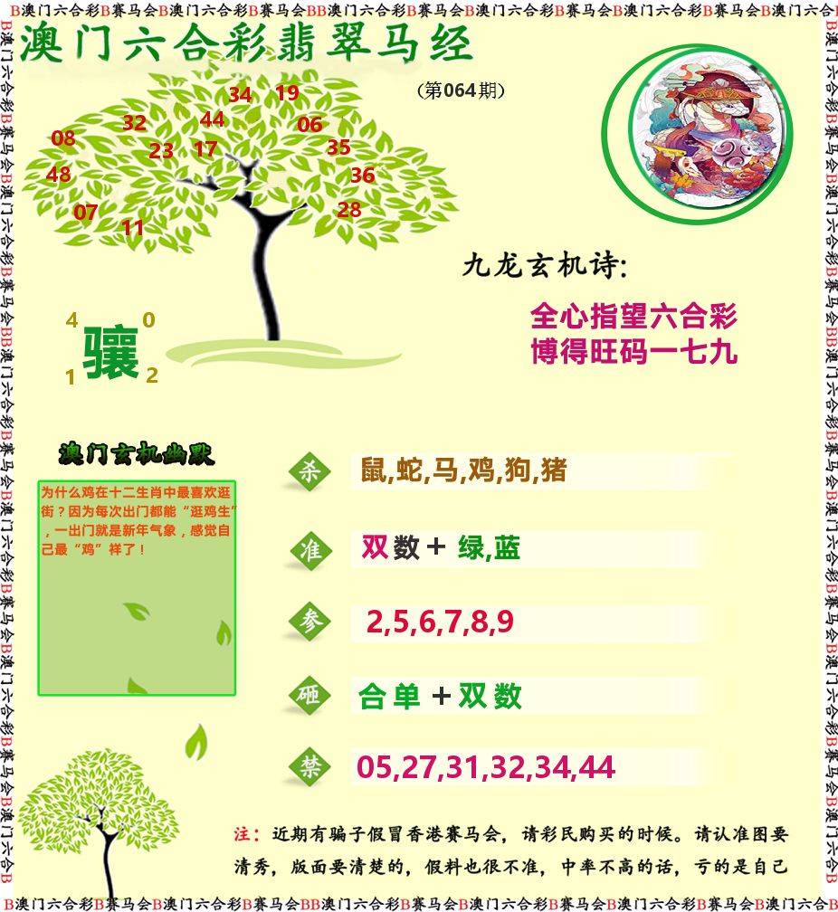 翡翠马经 第64期