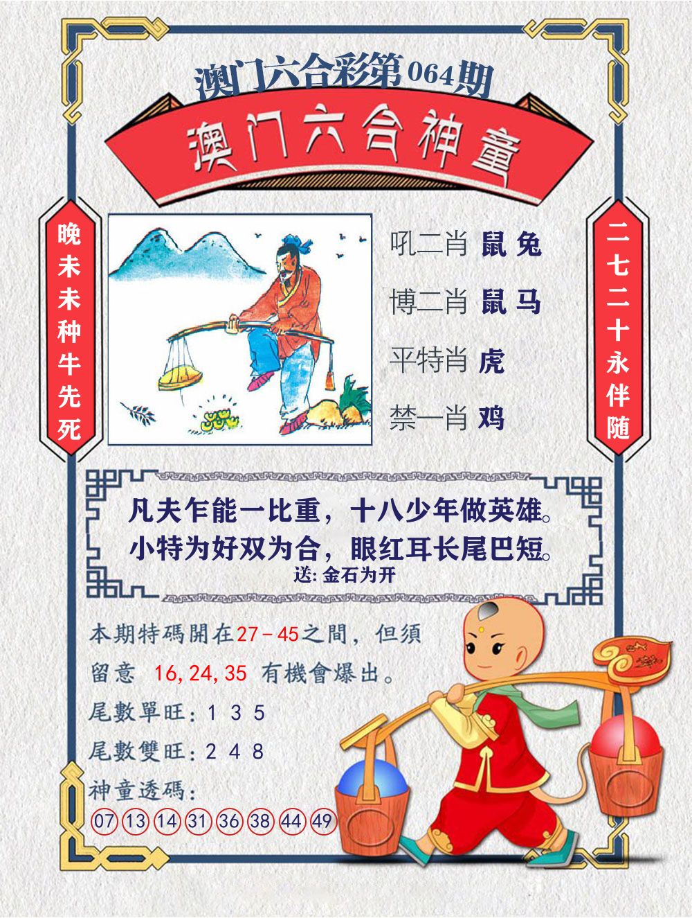 六合神童 第64期