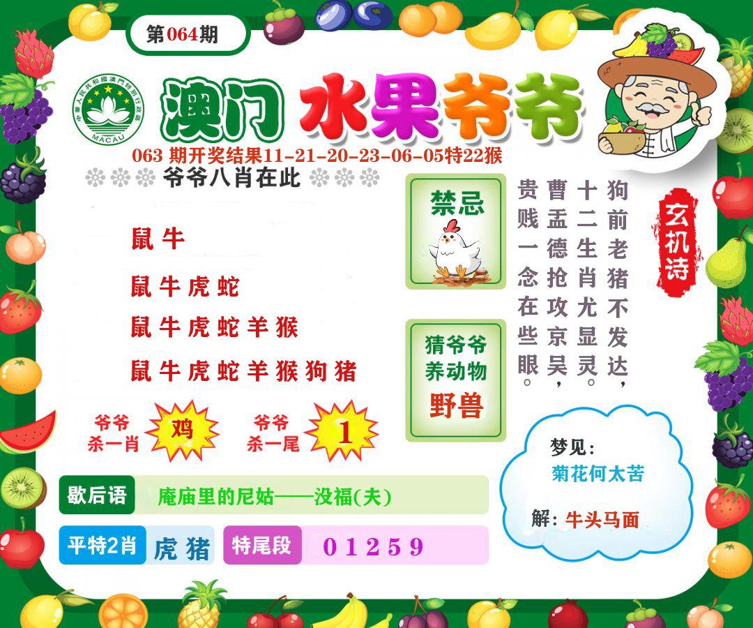澳门水果爷爷 第64期