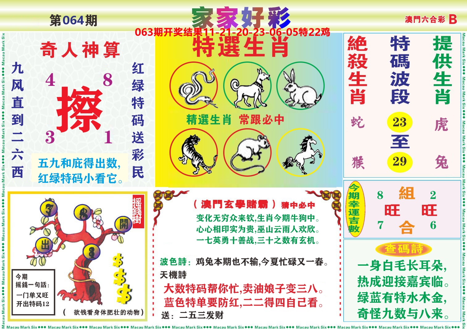 家家好彩B 第64期