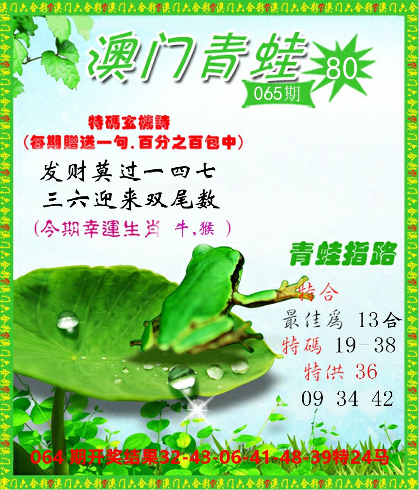 青蛙系列80 第65期