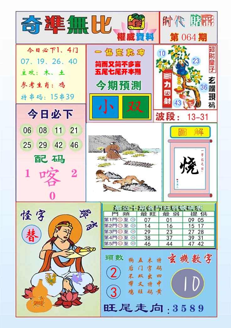 时代赌彩 第65期