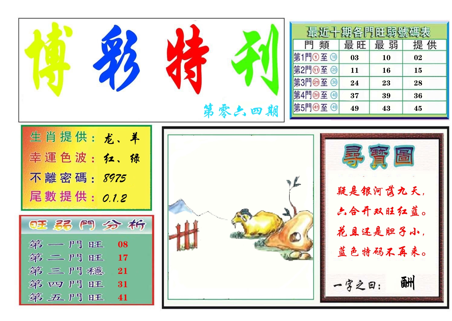 博彩特刊 第65期