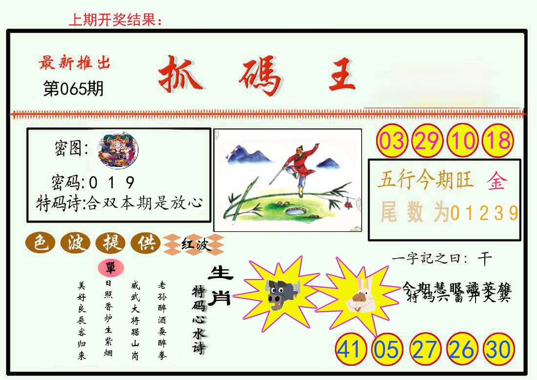 最新抓码王 第65期