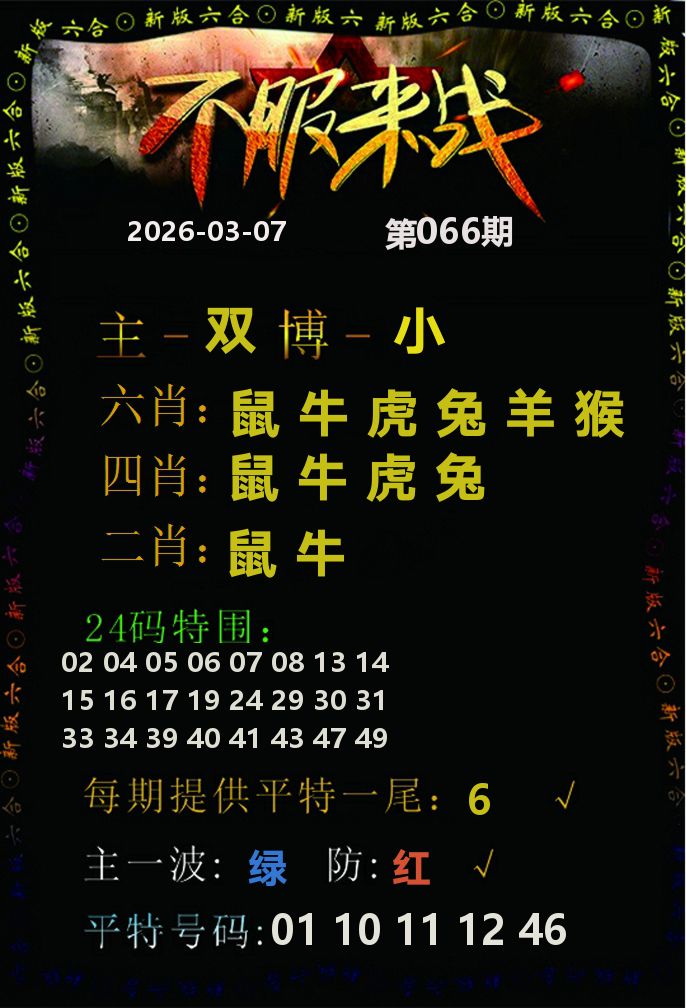 不服来战 第66期