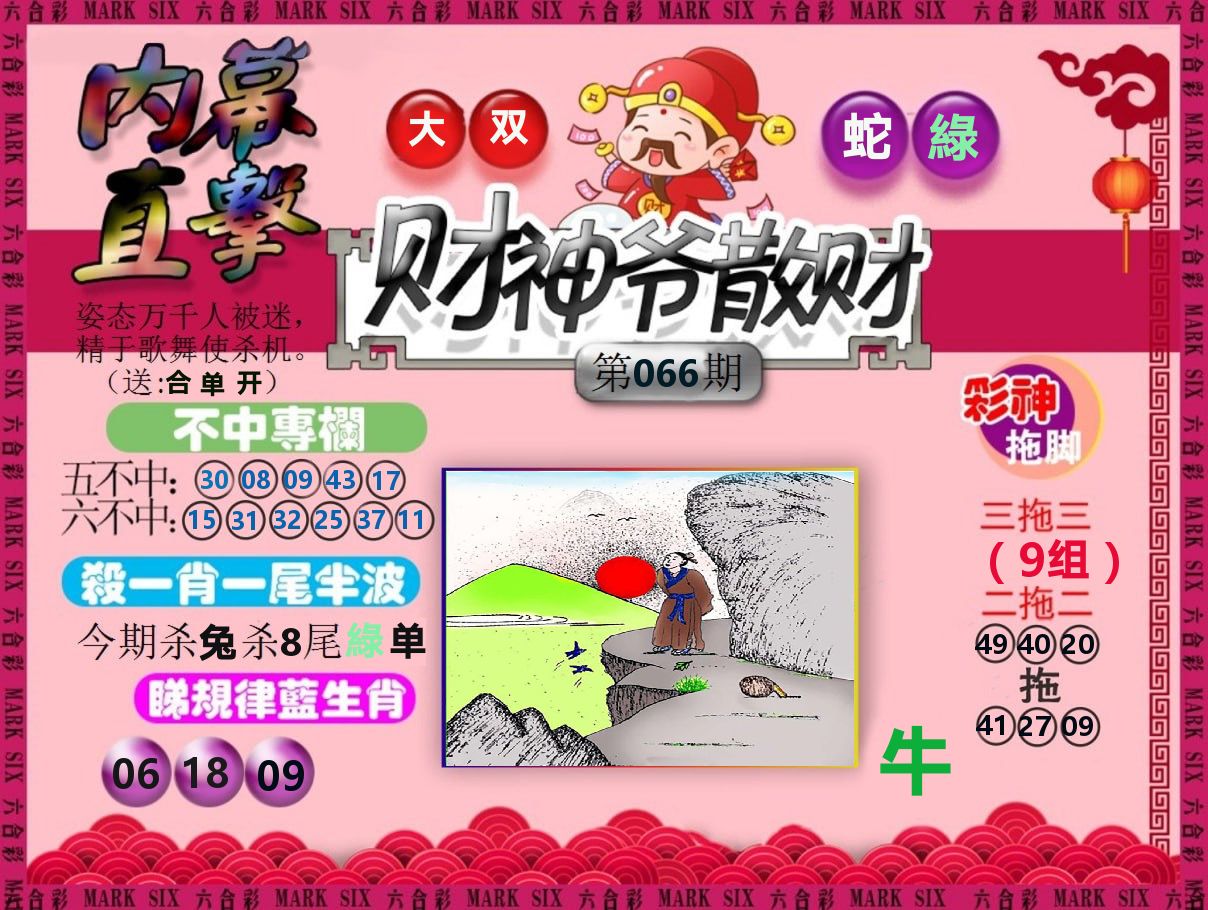 财神爷散财 第66期