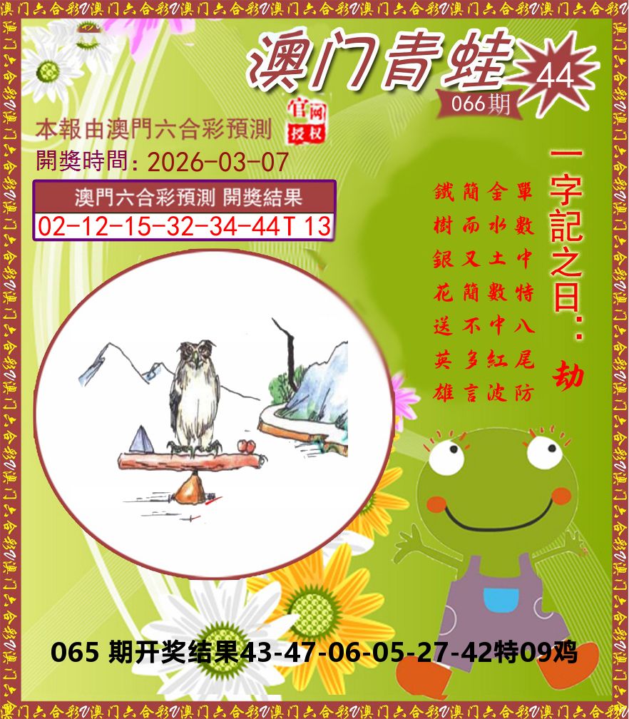 青蛙系列44 第66期