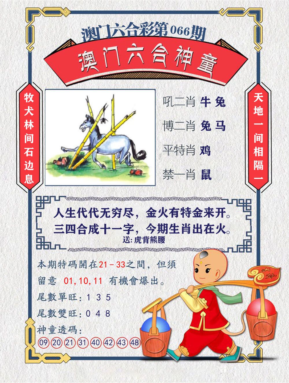 六合神童 第66期