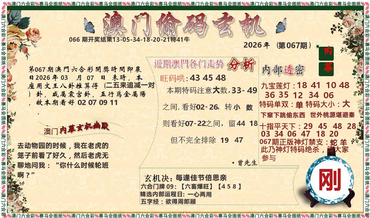 偷码玄机 第67期