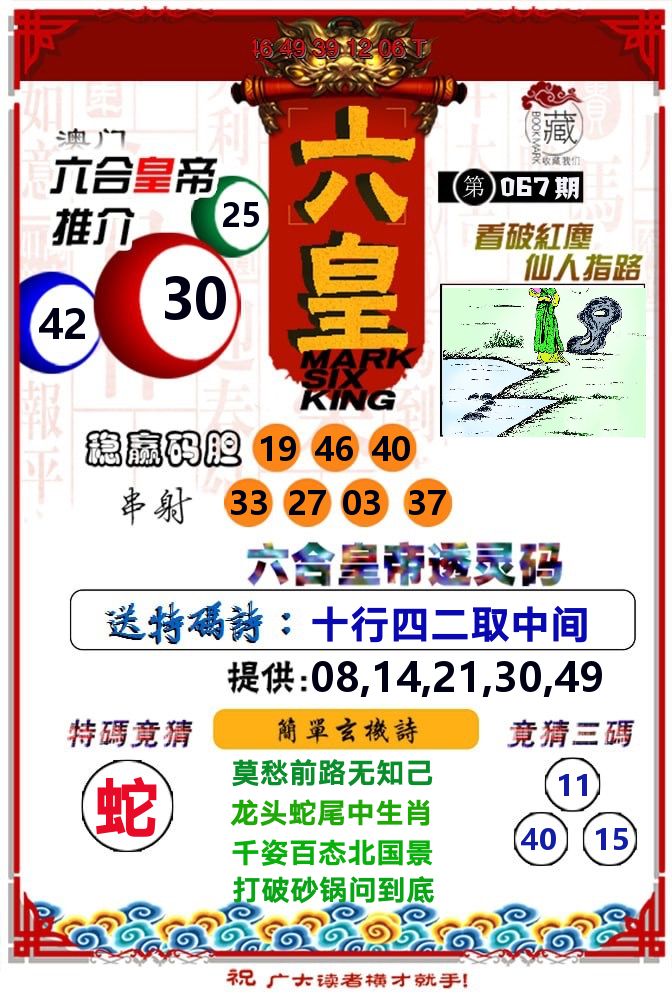 六皇 第67期