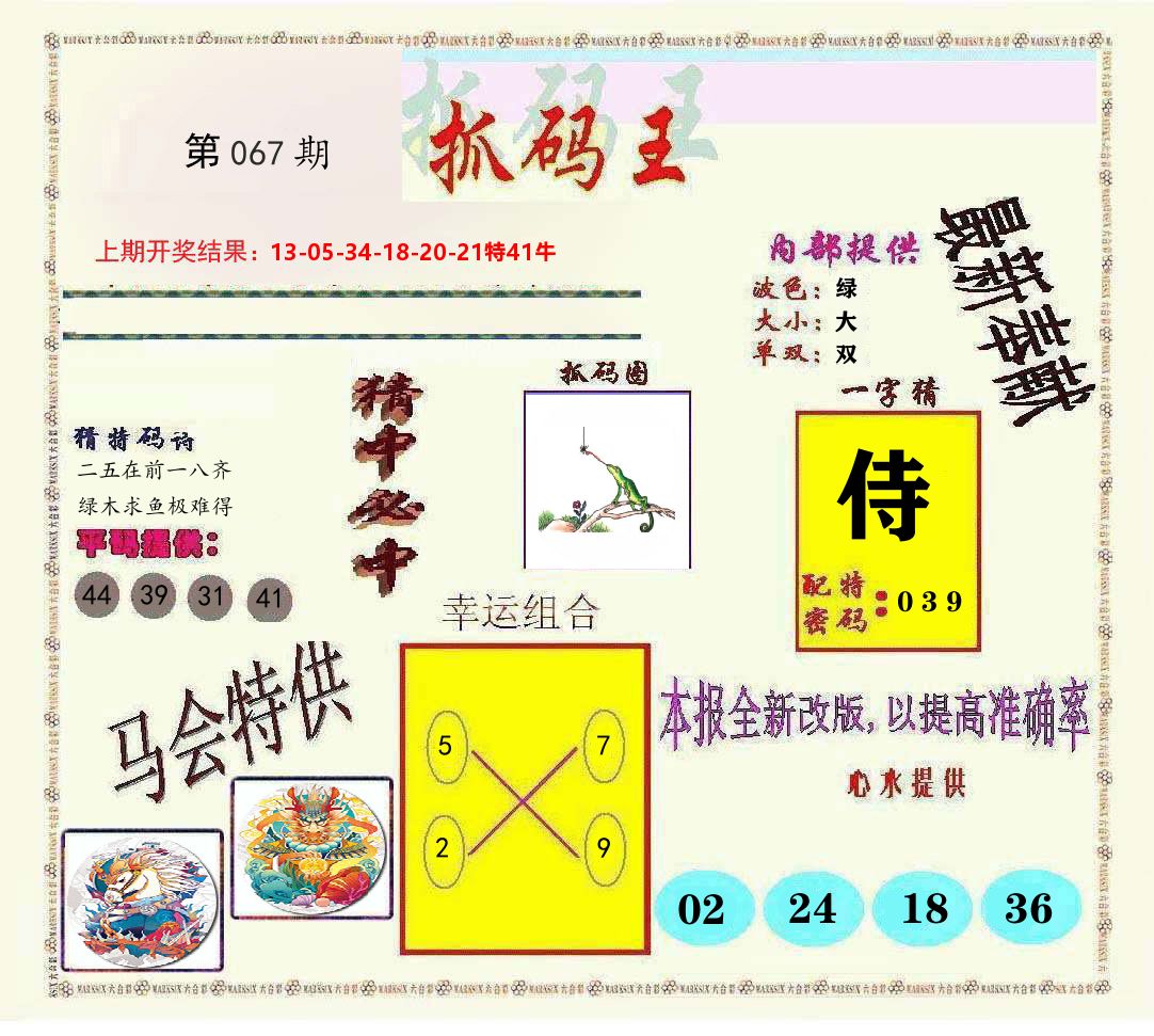 抓码王 第67期