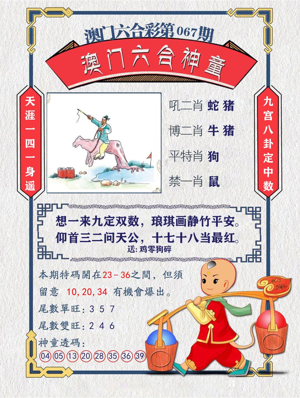 六合神童 第67期