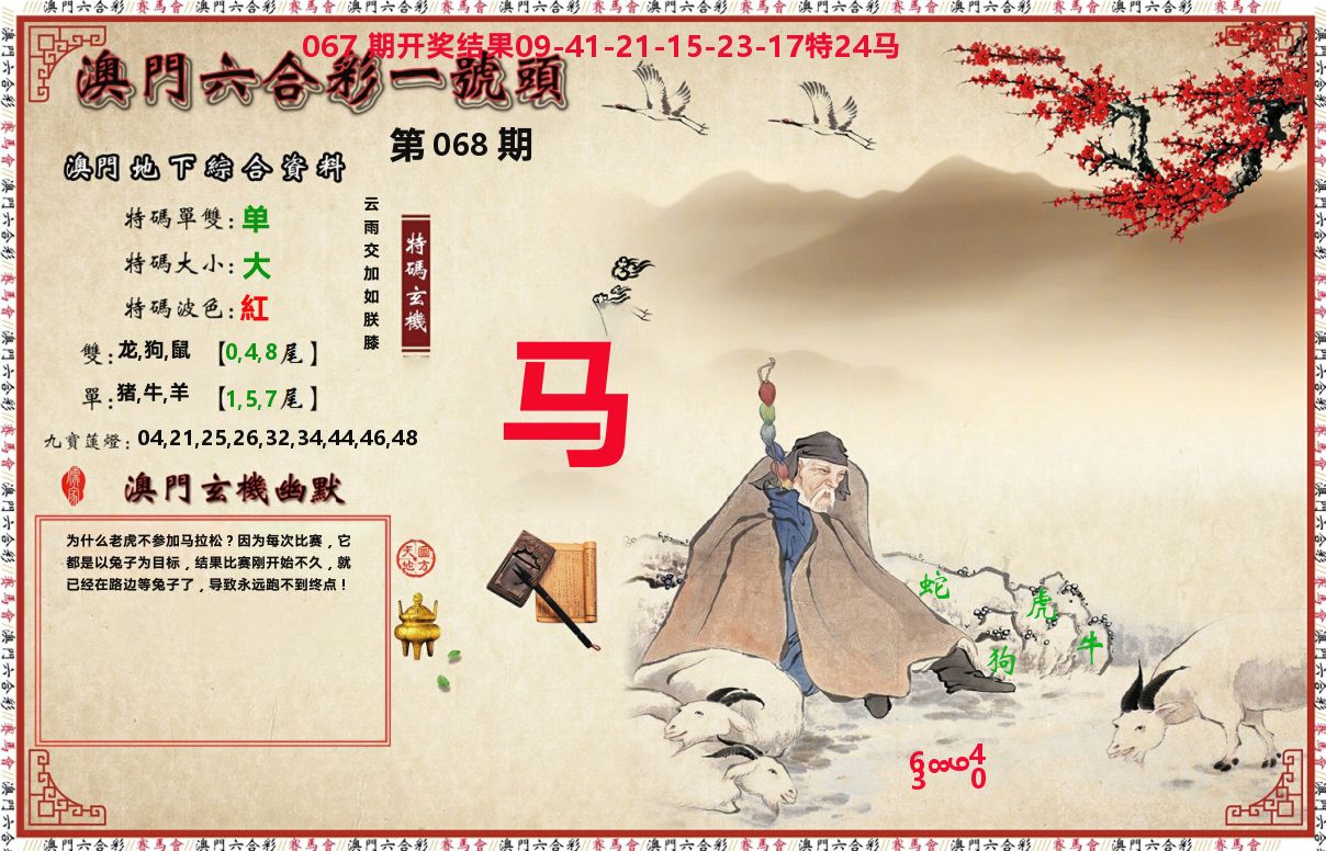 一号头 第68期