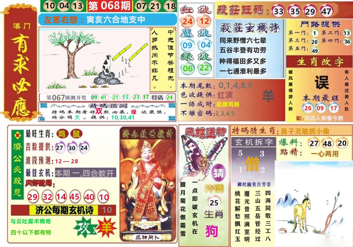 澳门有求必应 第68期