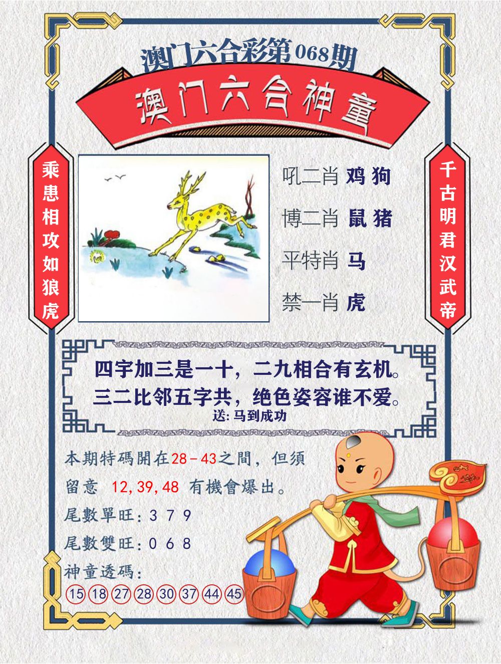 六合神童 第68期