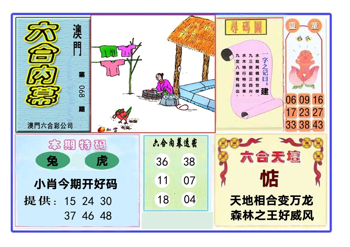 六合内幕 第68期