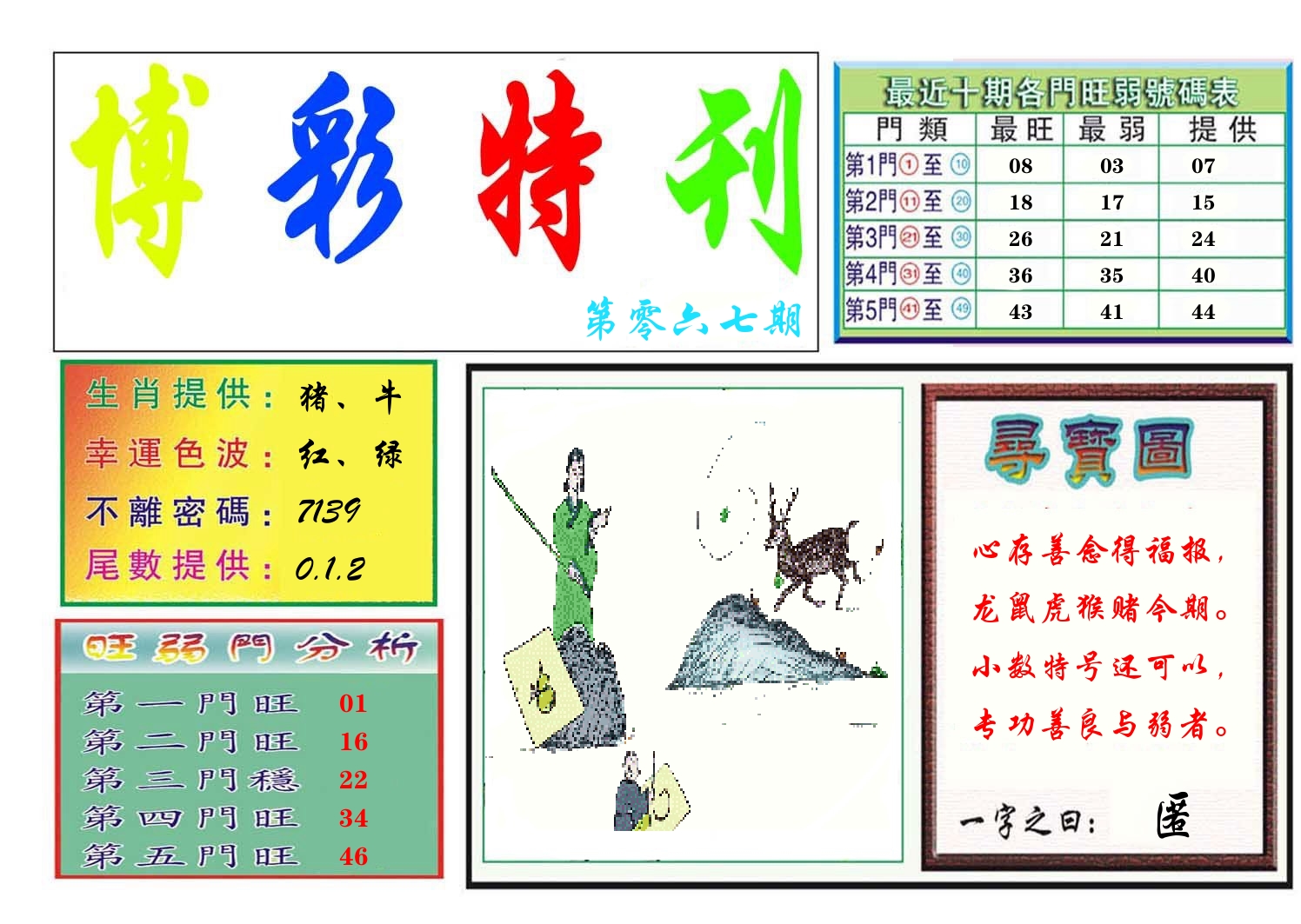 博彩特刊 第68期