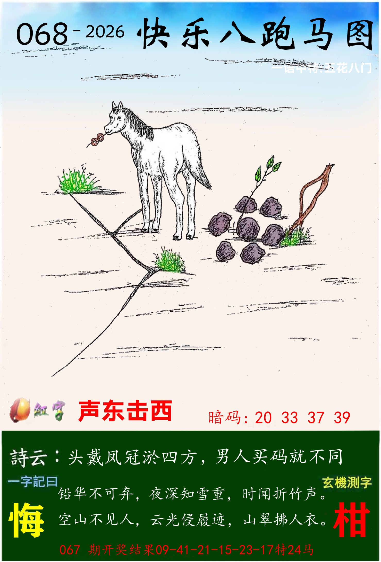 澳门跑马 第68期