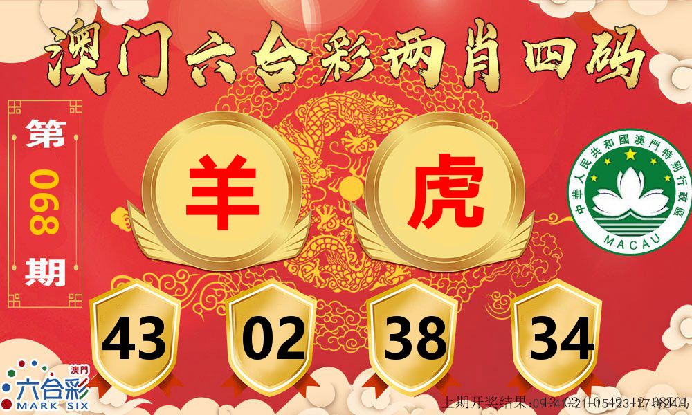 澳门两肖四码 第68期