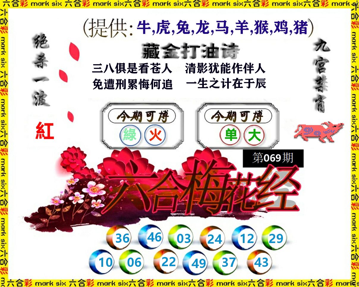 六合梅花经 第69期