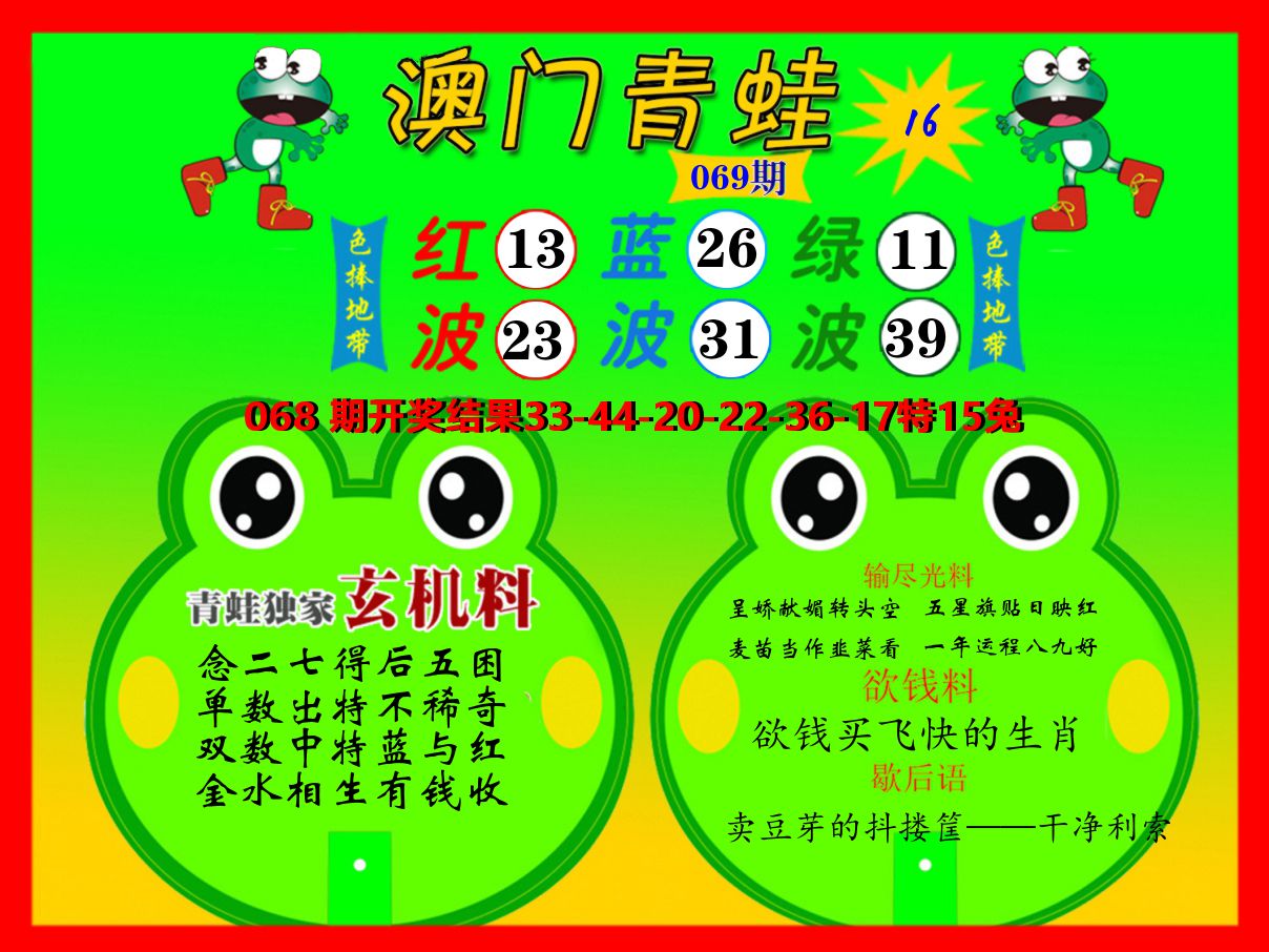 青蛙系列16 第69期