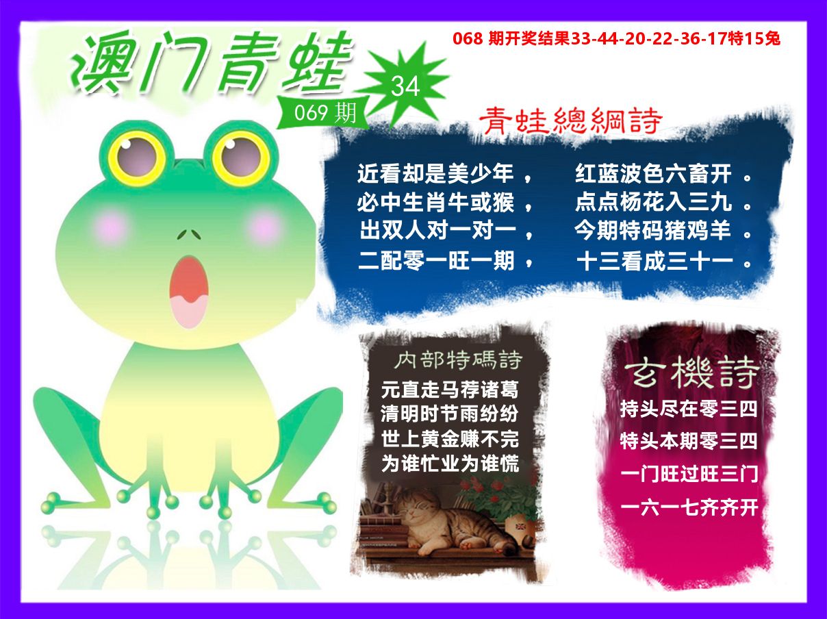 青蛙系列34 第69期