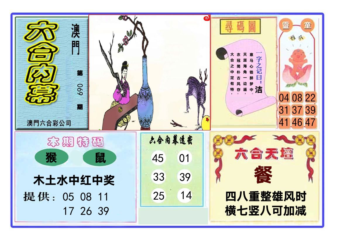 六合内幕 第69期