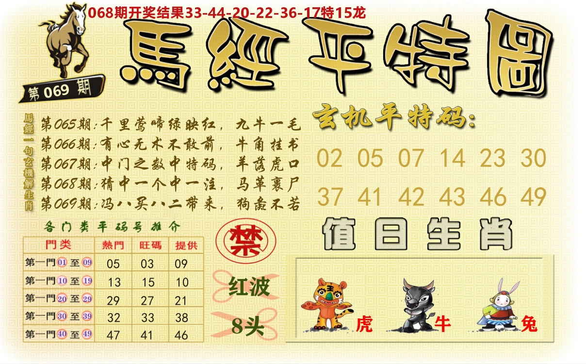 澳门平特图 第69期