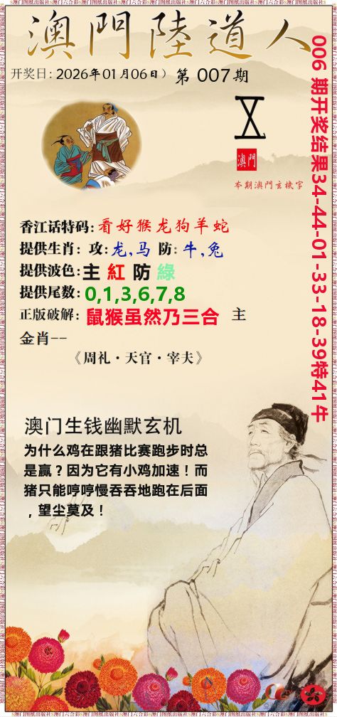 澳门陆道人 第7期