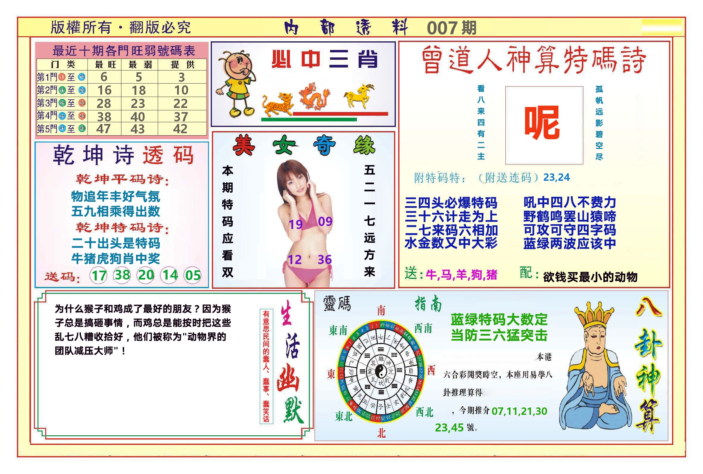 澳门内部透料B 第7期