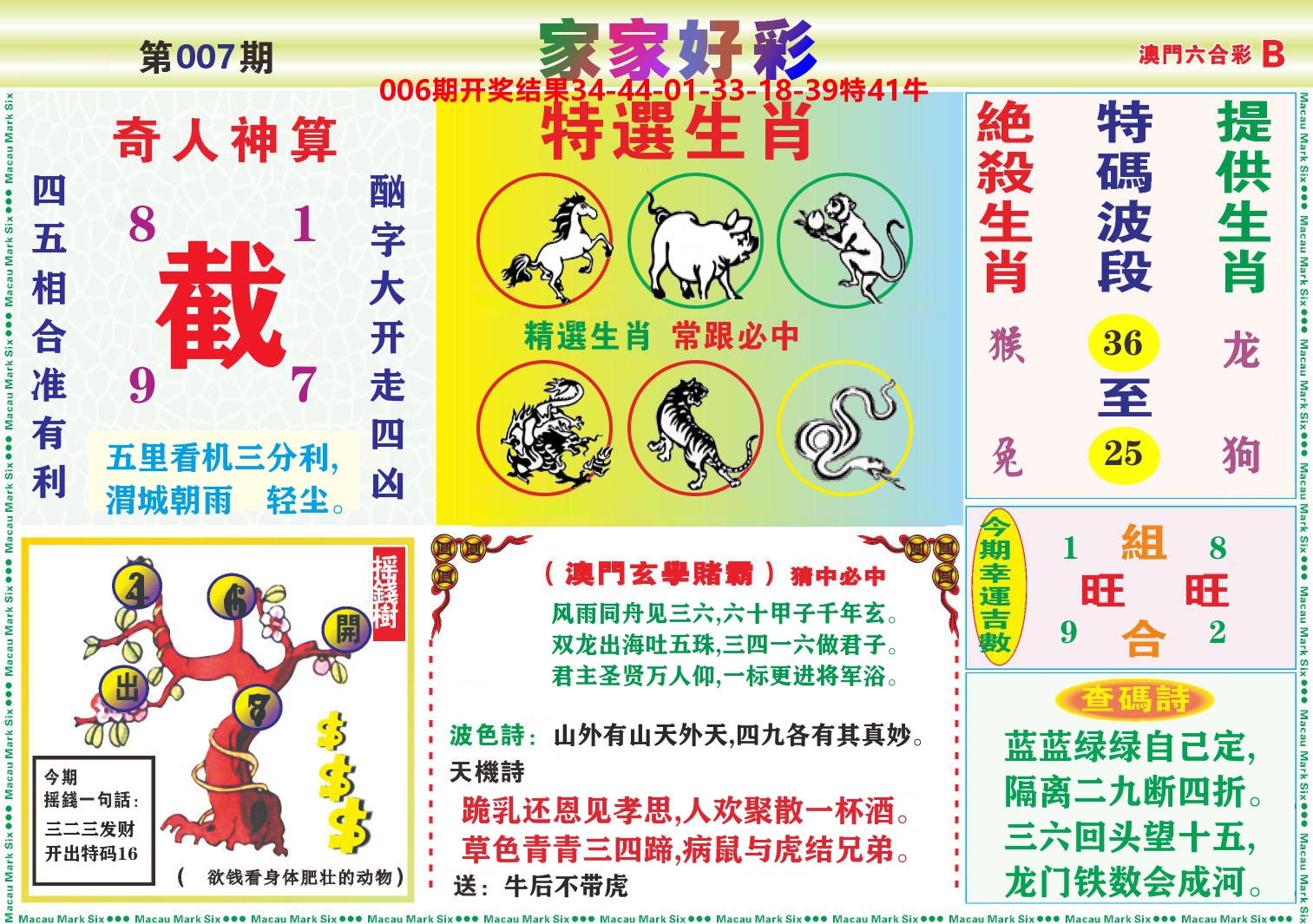 家家好彩B 第7期