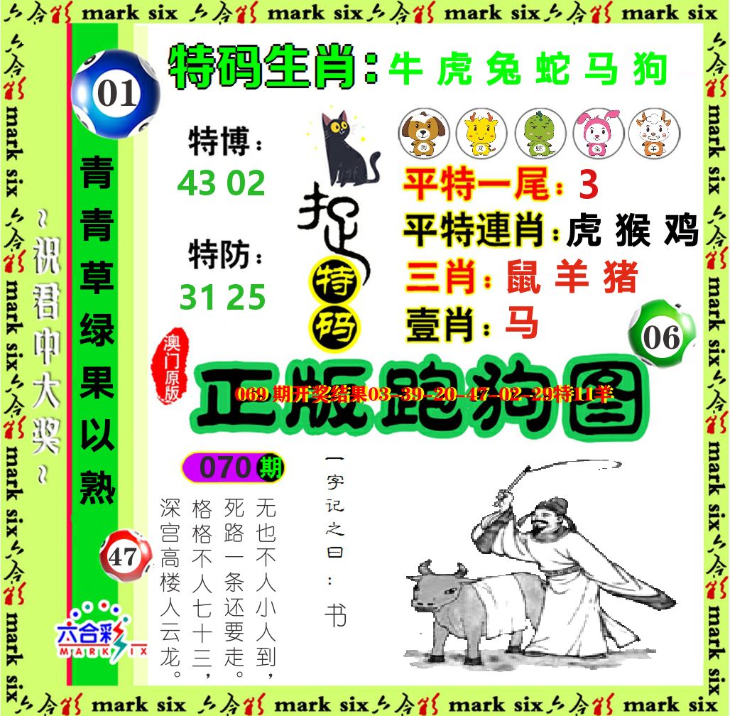 正版跑狗图 第70期