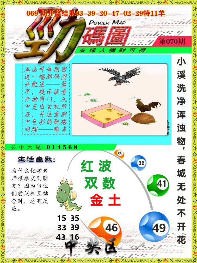劲码图 第70期