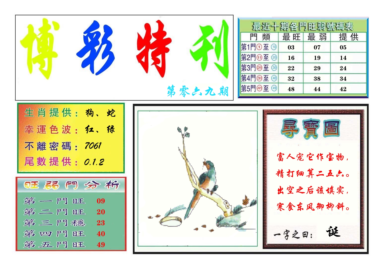 博彩特刊 第70期