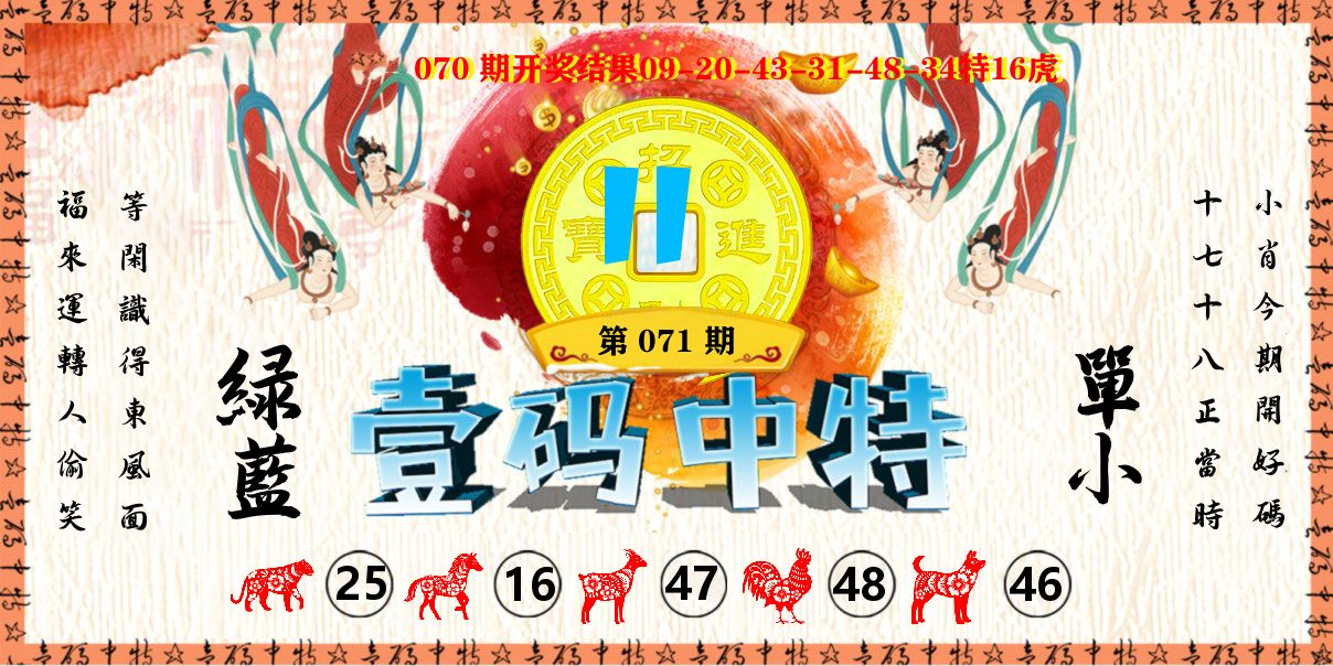 壹码中特 第71期