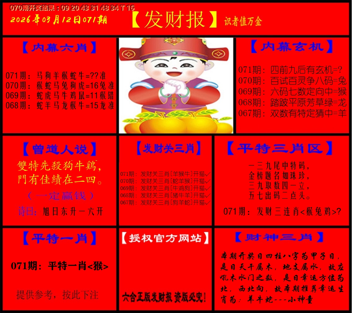 发财报 第71期
