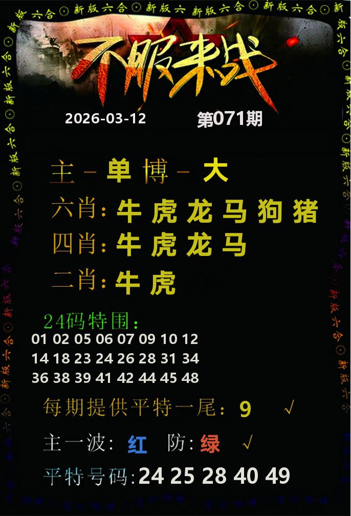 不服来战 第71期