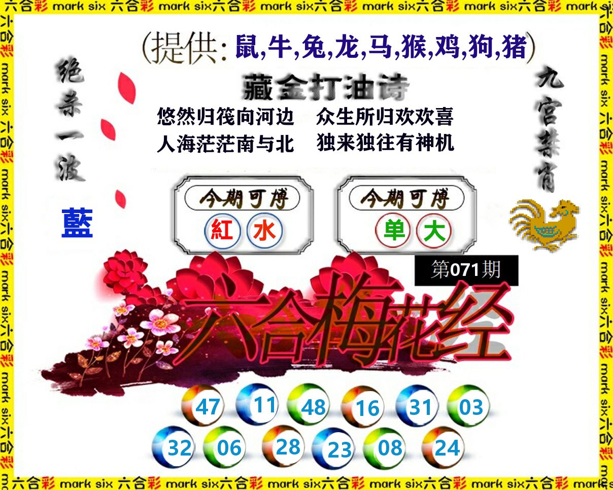 六合梅花经 第71期