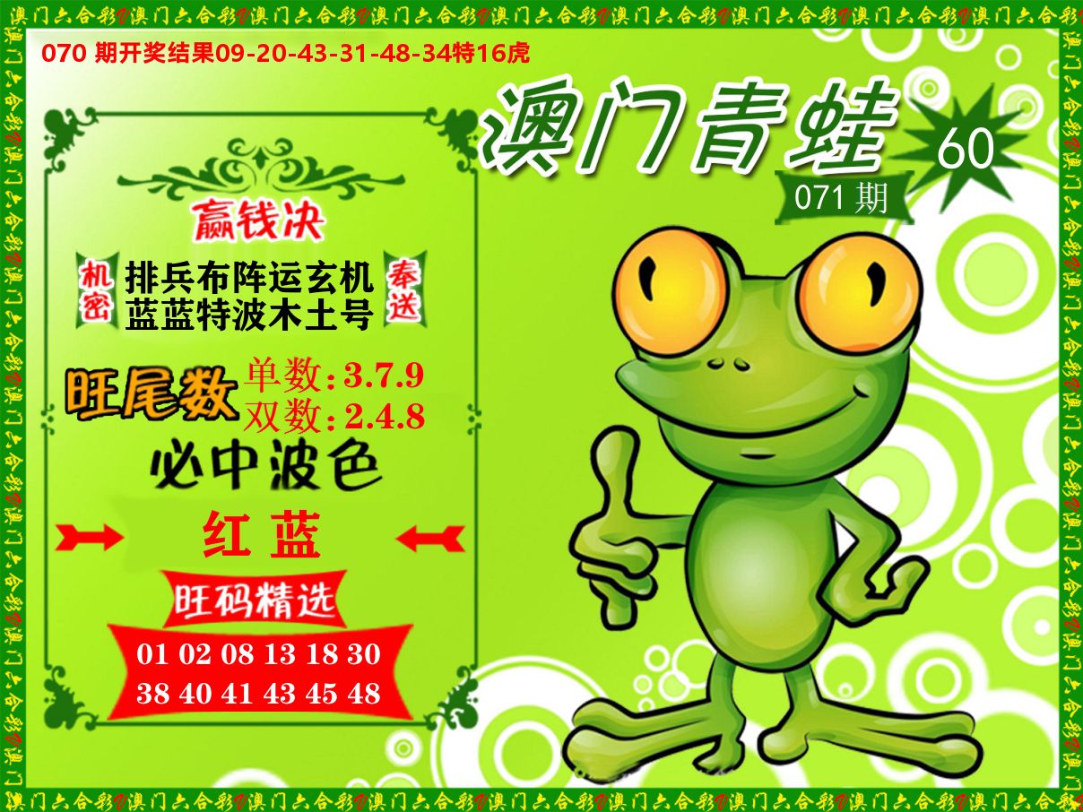 青蛙系列60 第71期