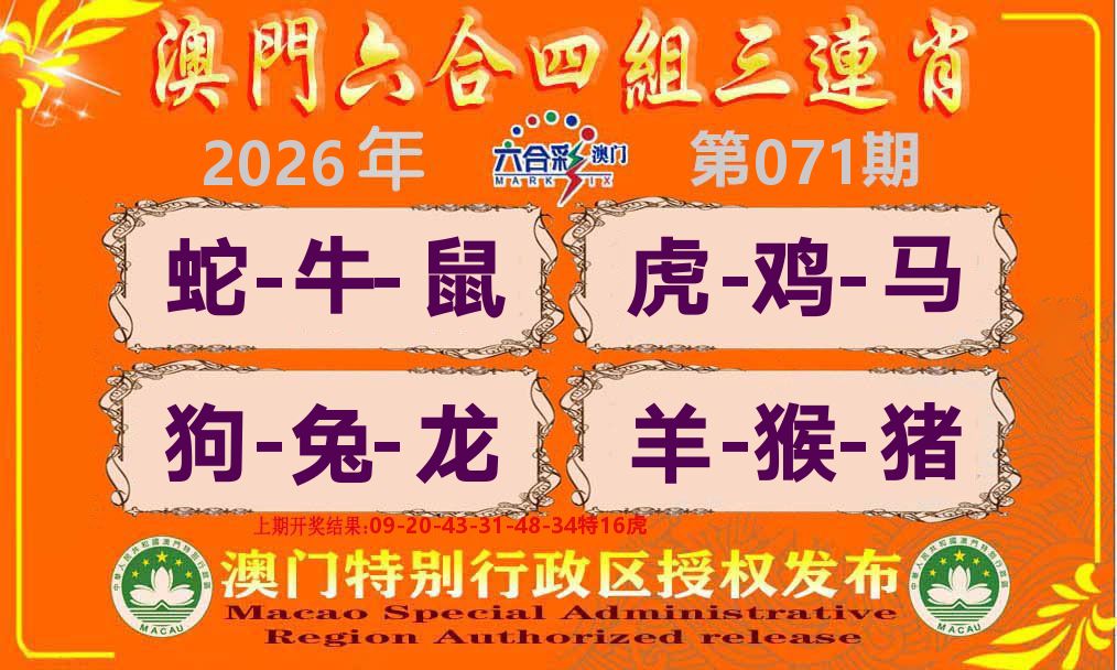 六合三连肖 第71期