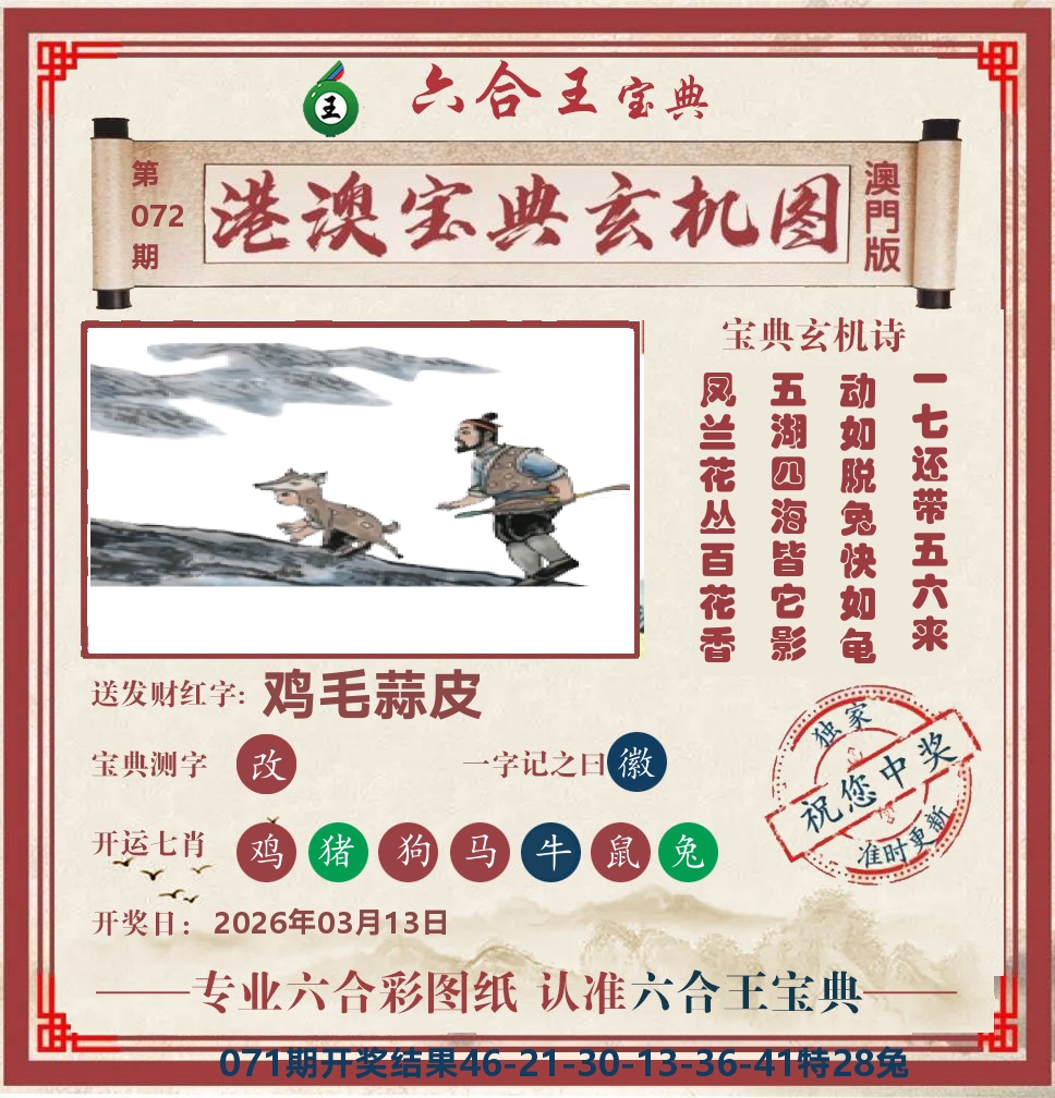 六合王宝典玄机 第72期